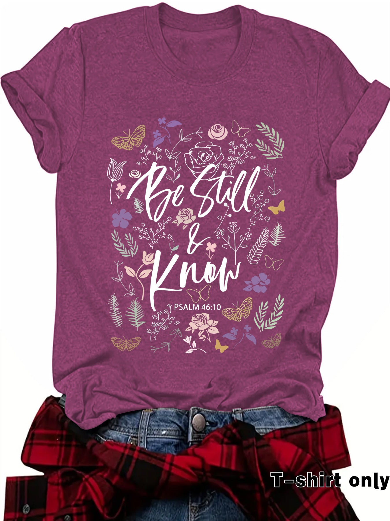 Love in Faith Round Neck Hooded Short Sleeve
