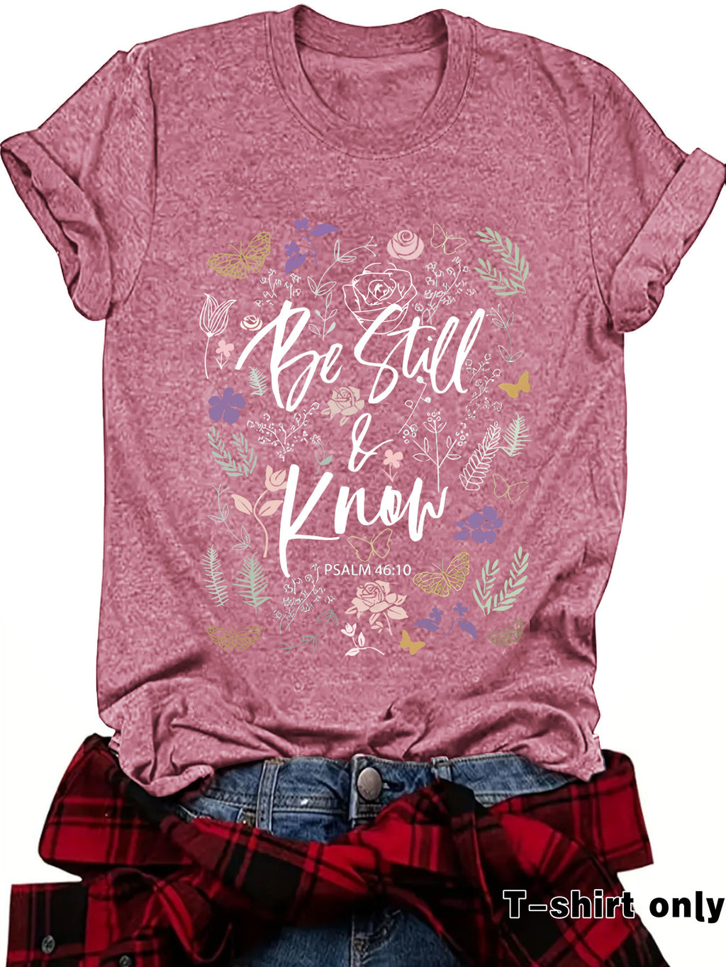 Love in Faith Round Neck Hooded Short Sleeve