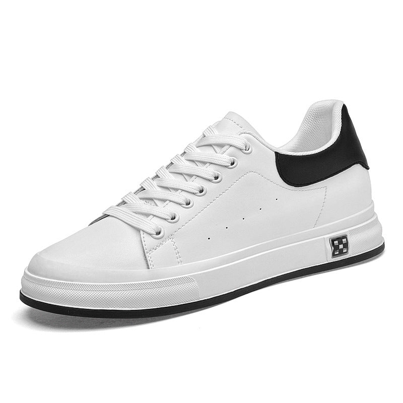 Men's Low-top Leather Sneakers with Thick Sole and Inner Height Increase - The Nicole Sinzinkayo Co.
