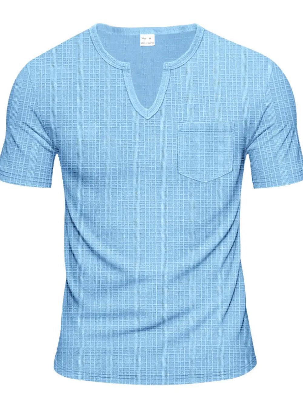 Men's Full Size Notched Short Sleeve T-Shirt Plus Size - The Nicole Sinzinkayo Co.