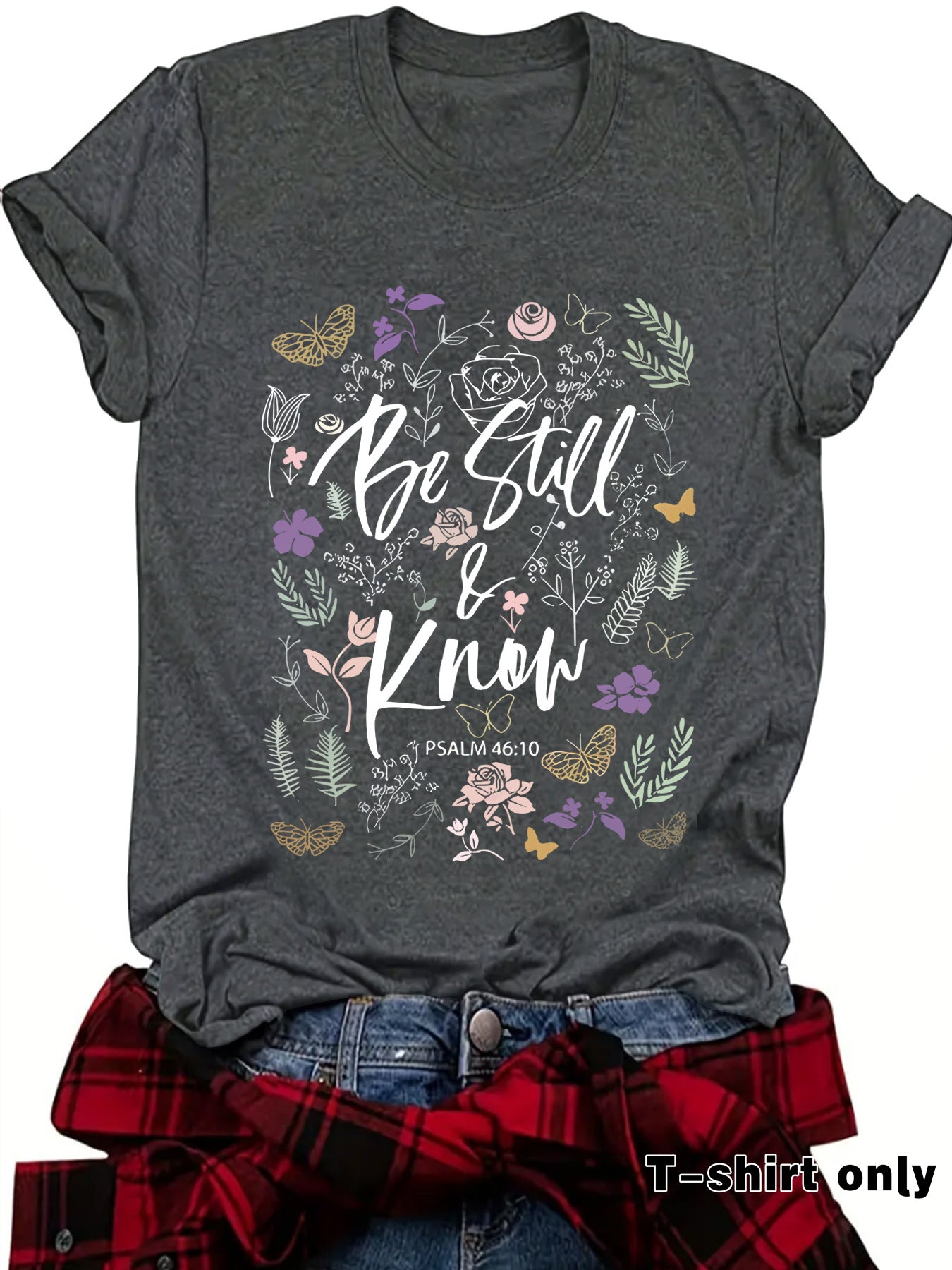 Love in Faith Round Neck Hooded Short Sleeve
