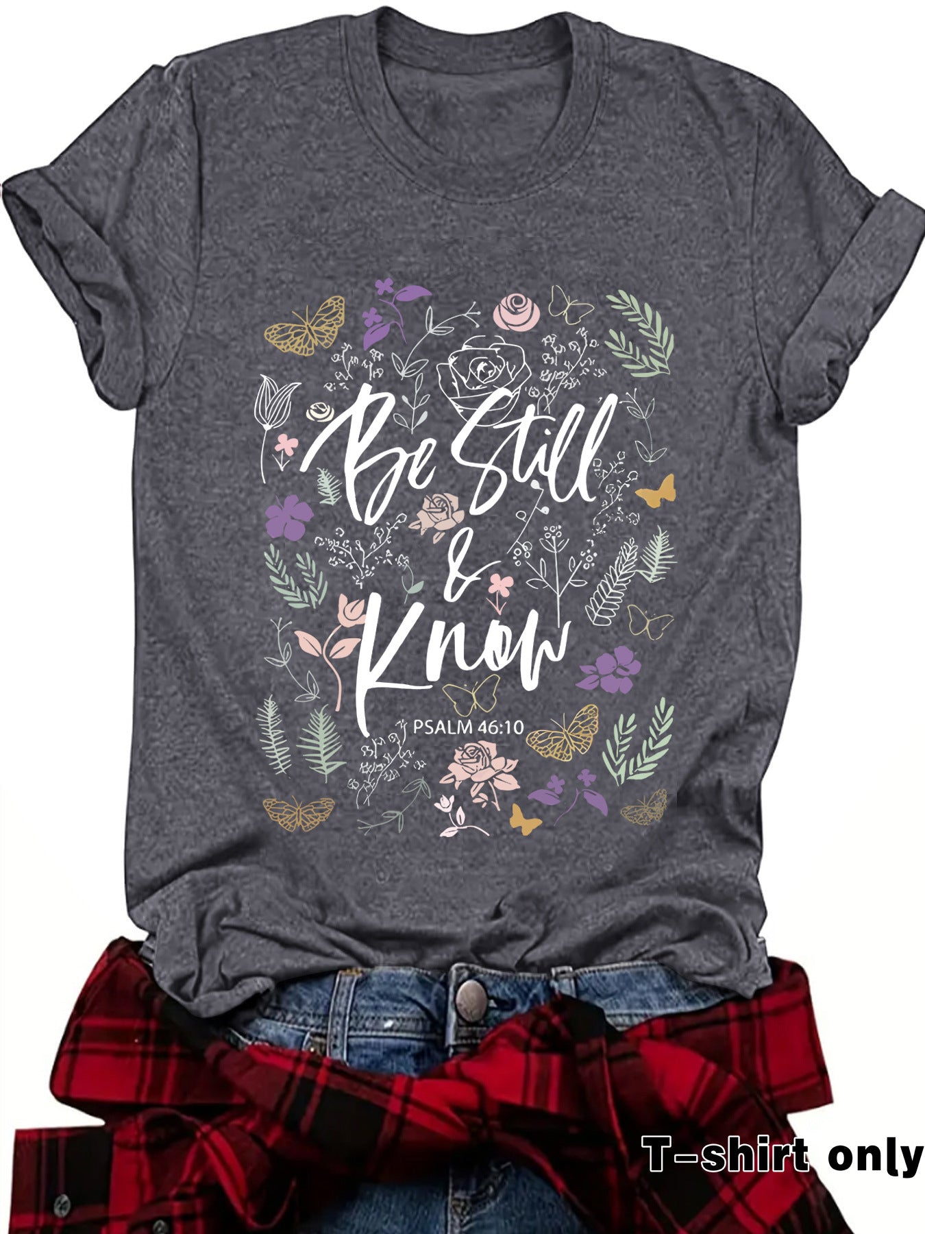 Love in Faith Round Neck Hooded Short Sleeve
