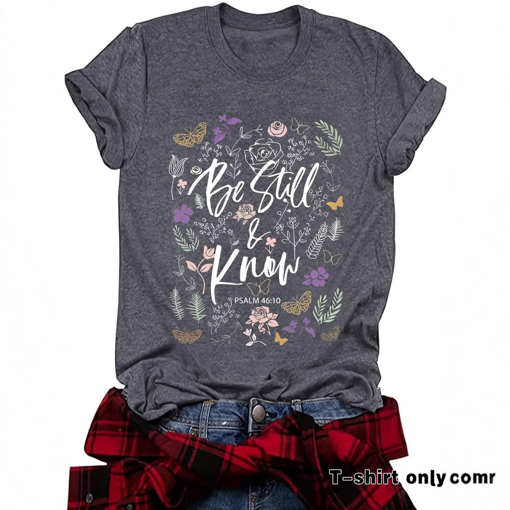Love in Faith Round Neck Hooded Short Sleeve