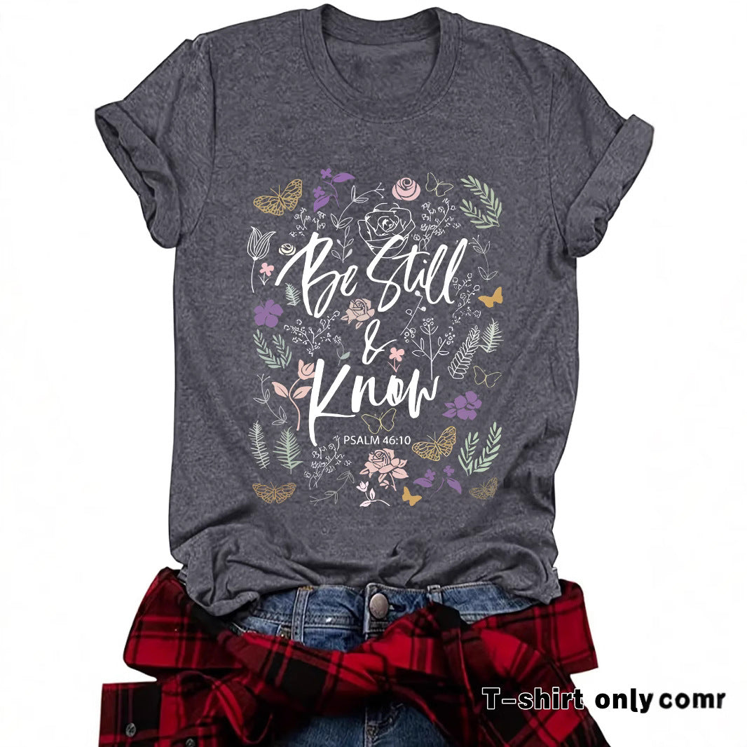 Love in Faith Round Neck Hooded Short Sleeve
